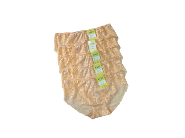 QUẦN NỮ SAKI 678 - BLOCK 5 CÁI - MÀU DA